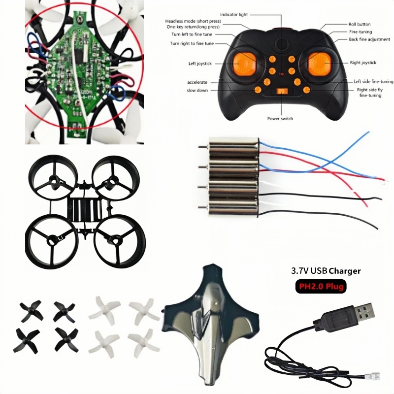 Drone Battery Balance Charger - Kit Drone DIY Lengkap 2.4G 6Axis