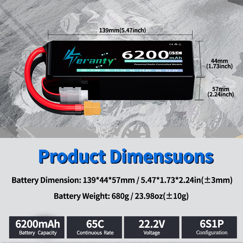 Baterai Lipo TERANTY 6S 6200mA - Drone Battery Plate ulasan dan harga