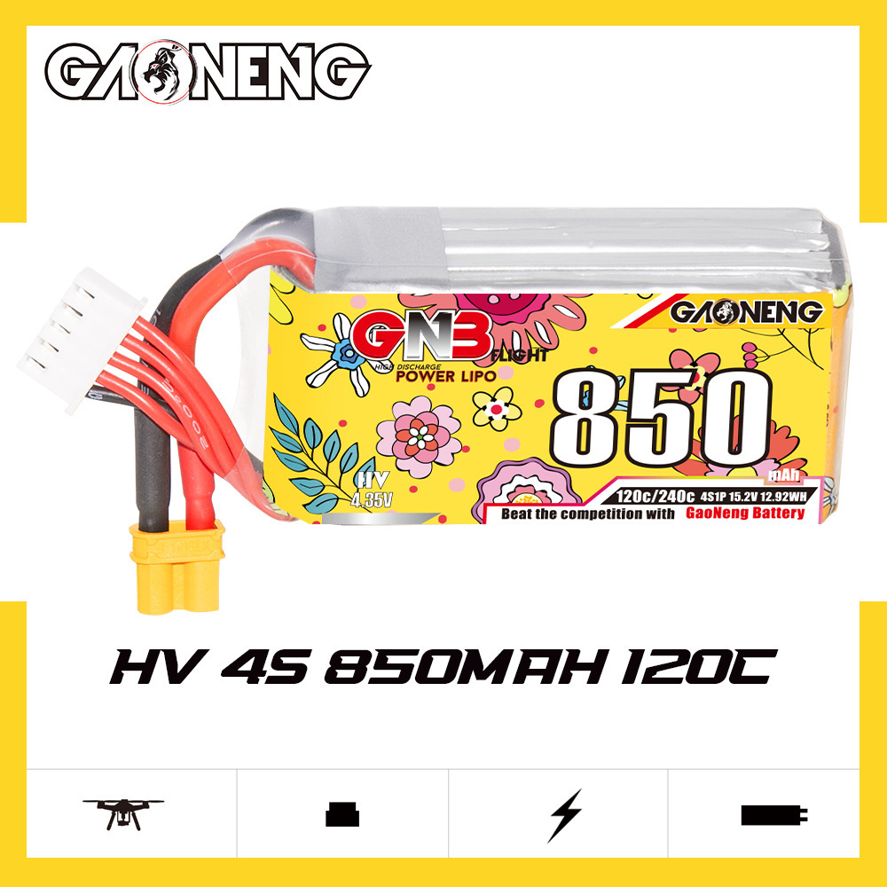 Baterai Lipo GNB 4S 15.2V 850m - Drone Battery Balance Charger ulasan dan harga