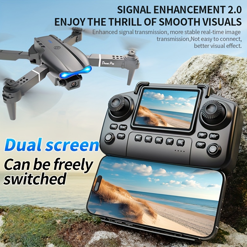 Drone Lipat E99 PRO MAX dengan - Drone Battery Case ulasan dan harga