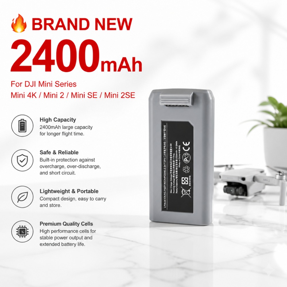 Baterai 2400mAh untuk DJI Mini - Drone Battery Smart ulasan dan harga