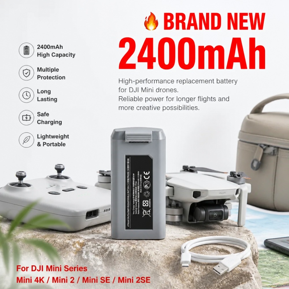 Baterai 2400mAh untuk DJI Mini - Drone Battery Smart ulasan dan harga