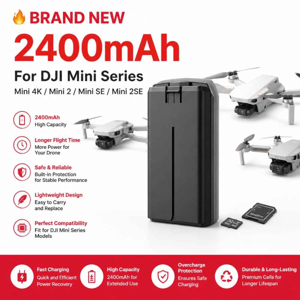 Baterai 2400mAh untuk DJI Mini - Drone Battery Smart ulasan dan harga