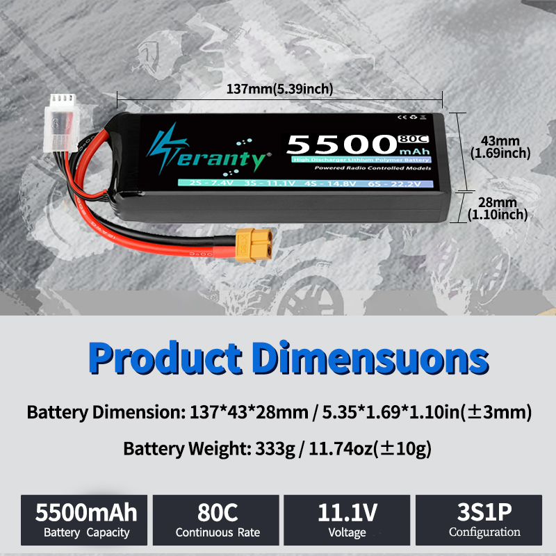 1/2 buah Baterai Lipo TERANTY  - Drone Battery 3S ulasan dan harga